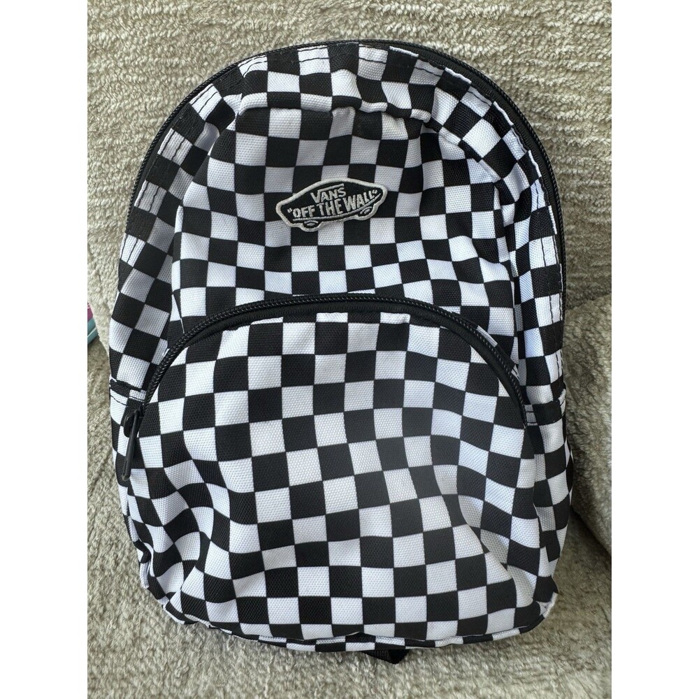 EUC Vans Off The Wall Mini Checkered Black &White Backpack